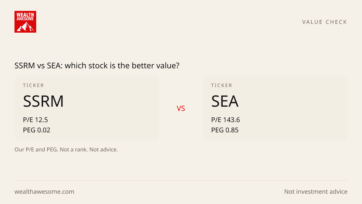SSRM vs SEA: which stock is the better value?